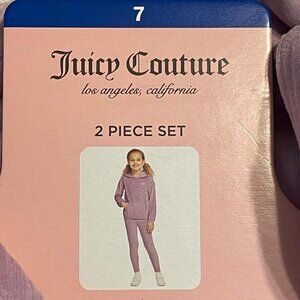 NWT! Juicy Couture Girls 2pc Tracksuit Set! Size 7